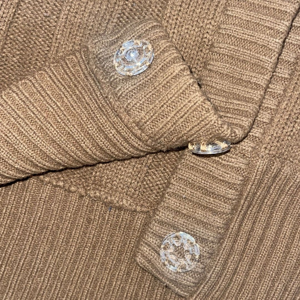 Cherokee Button up Hooded Knit Cardigan Plus Size XXL Fall Grandma Core