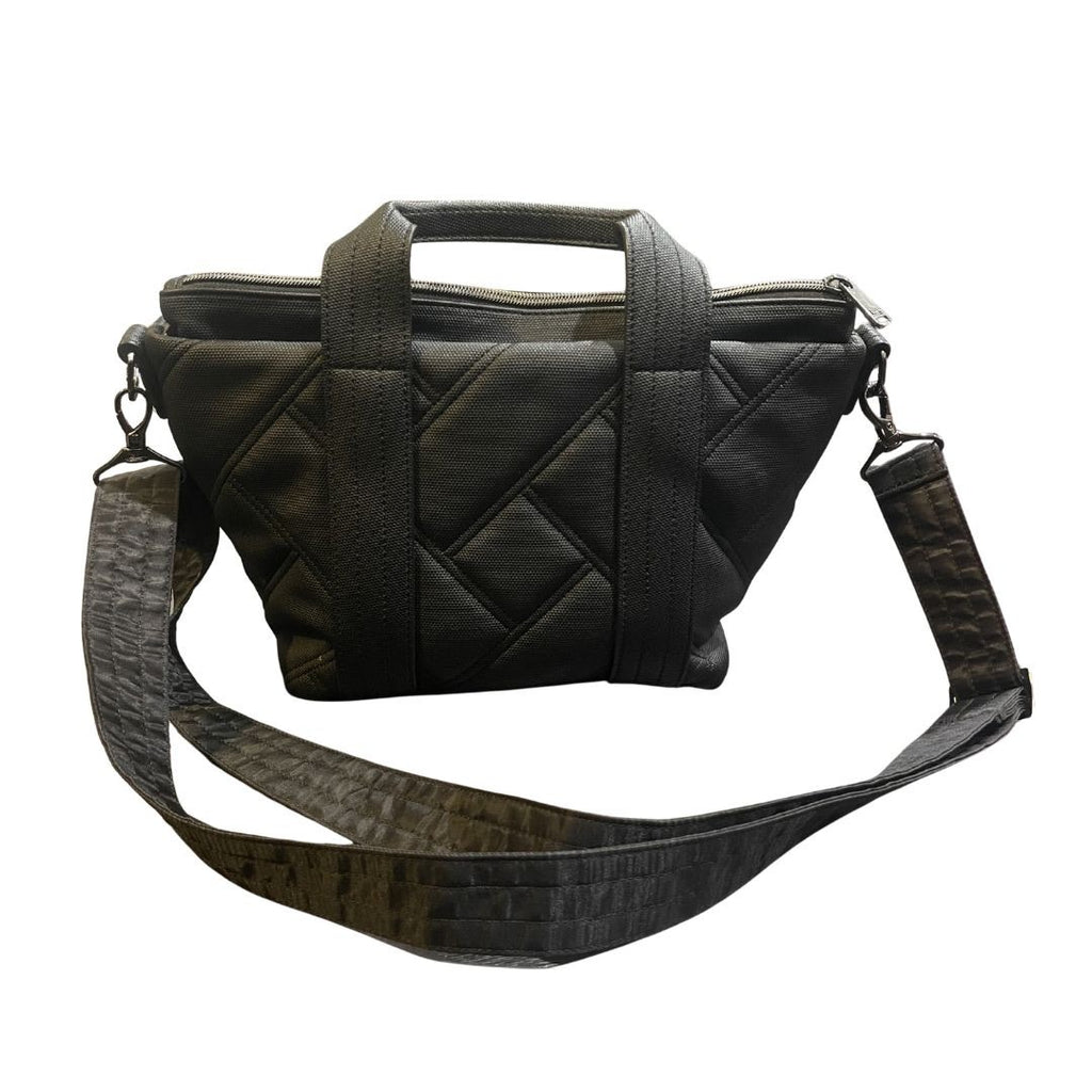 Lug Dory Matte Luxe VL Crossbody Zip Bag Tote Quilted Nylon Purse Handbag