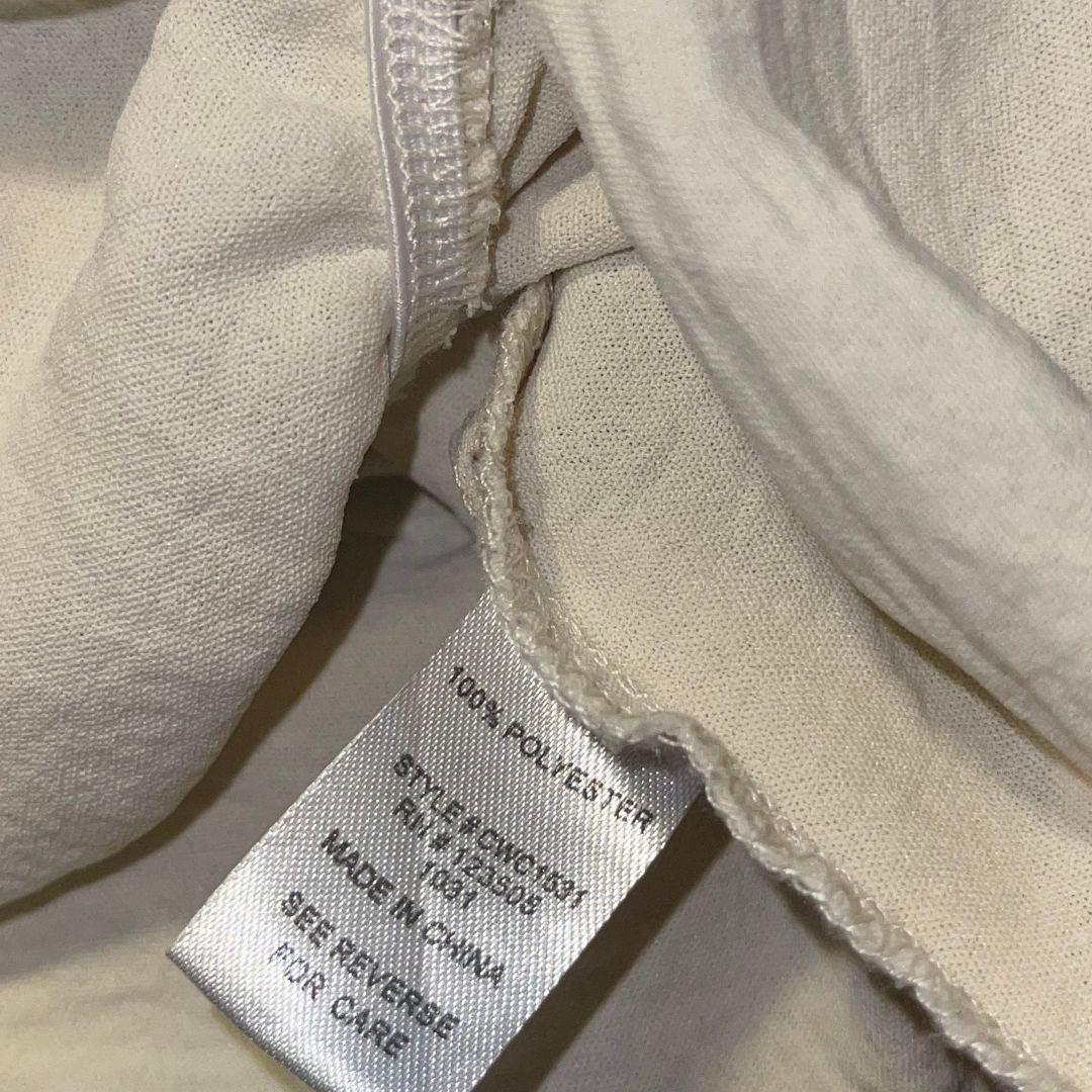Culture Code Y2K V-neck Babydoll Camisole Top Cinche Tie Waist Size Medium cream