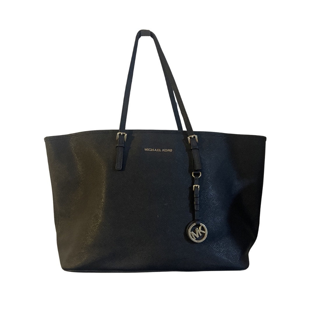 Michael Kors Jet Set Travel Tote Handbag Saffiano Leather Classic Quiet Luxury