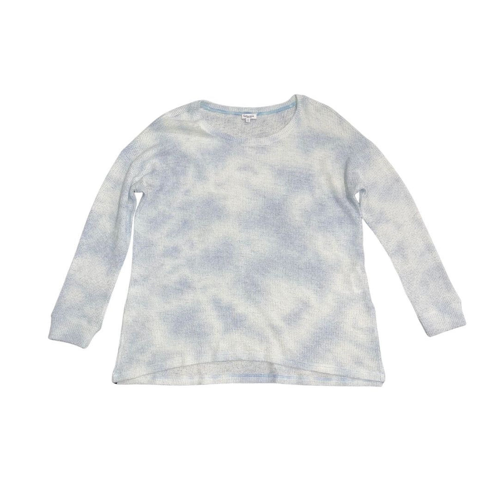 Splendid Waffle Knit Pullover Long Sleeve Crewneck Sweater Medium Ligthweight