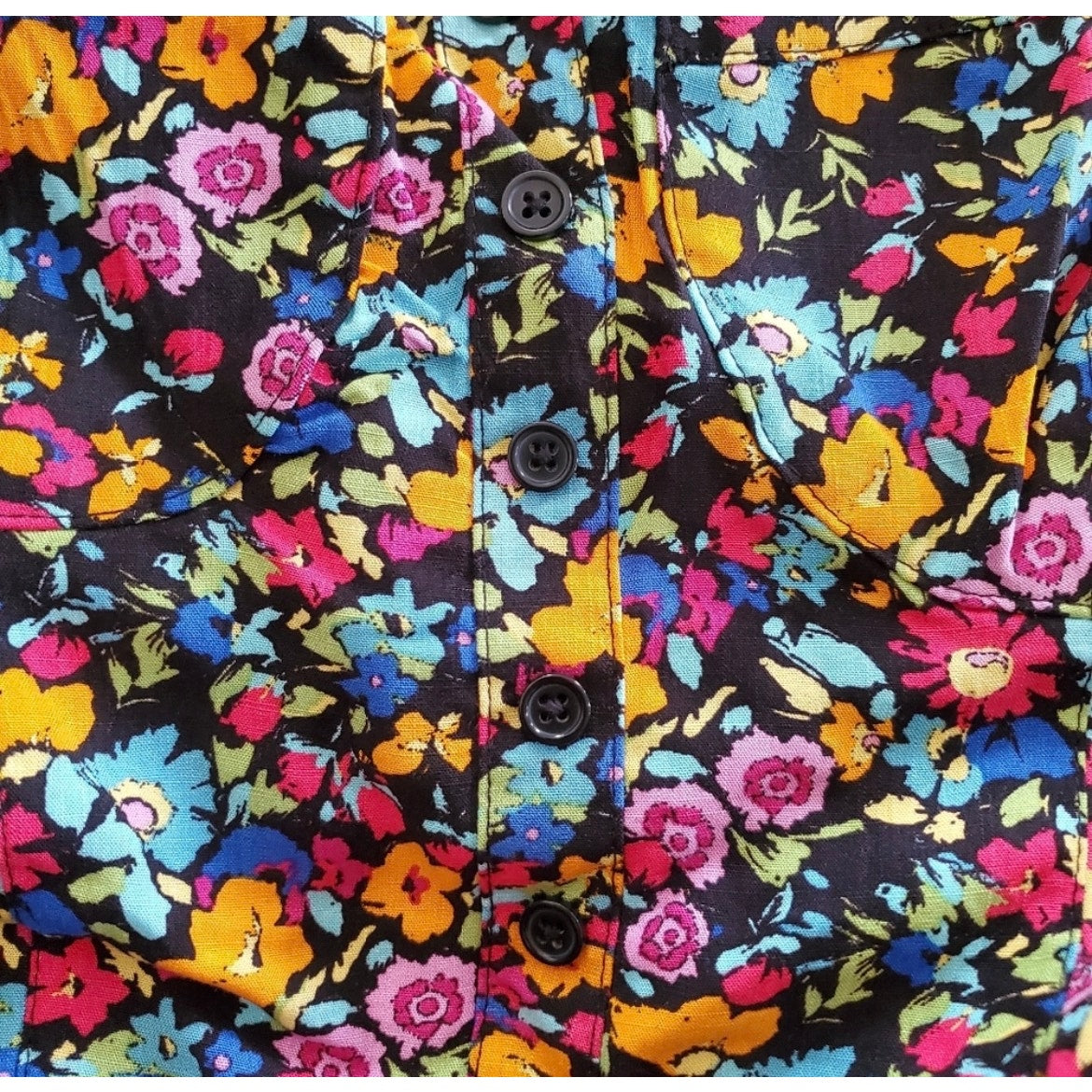 Wild Fable Multicolor Floral Smoked Tank Romper Shorts Large Artsy Garden Chic