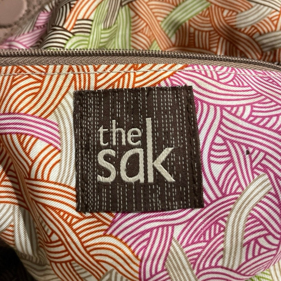 The Sak Leather Shoulder Embossed Floral Mandala Bohemian Artsy Chic