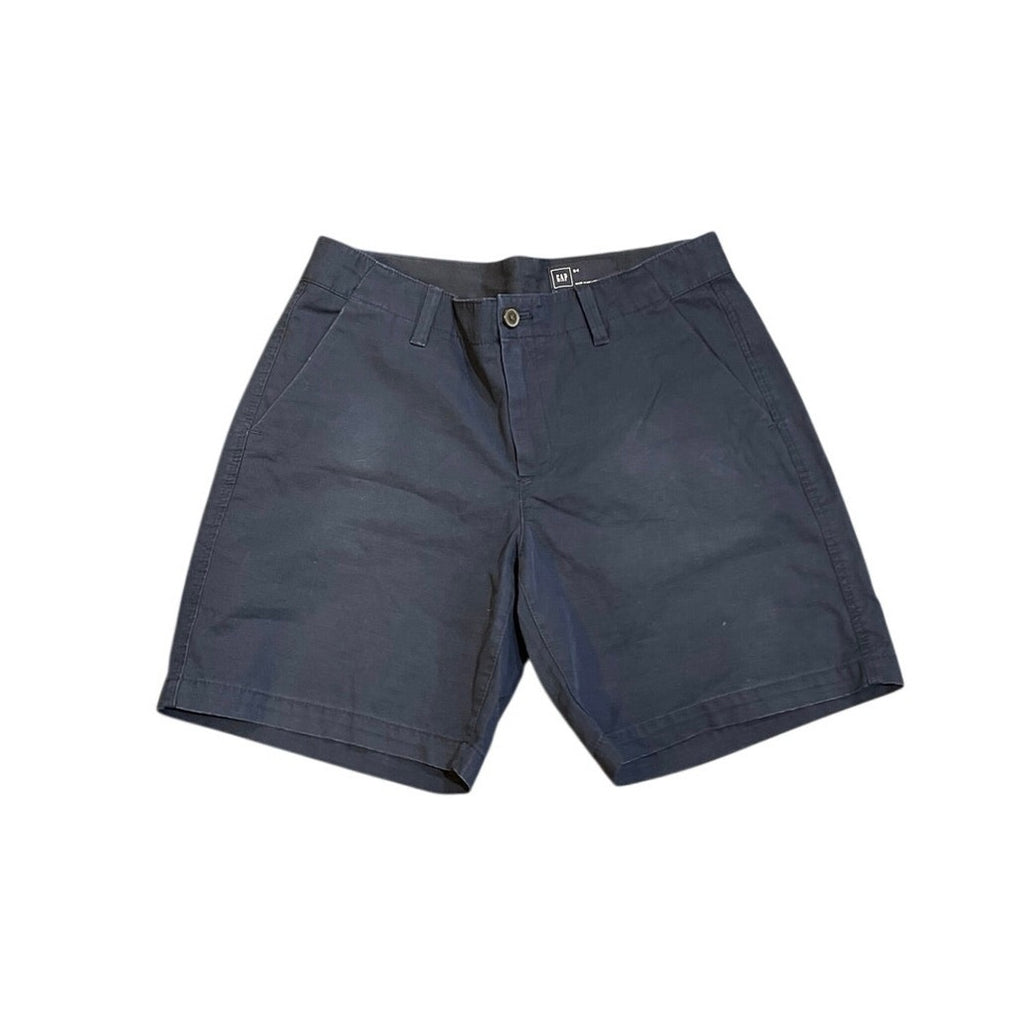 Gap Navy Blue Chino Shorts SZ 4 Nautical Coastal Preppy Casual Wear