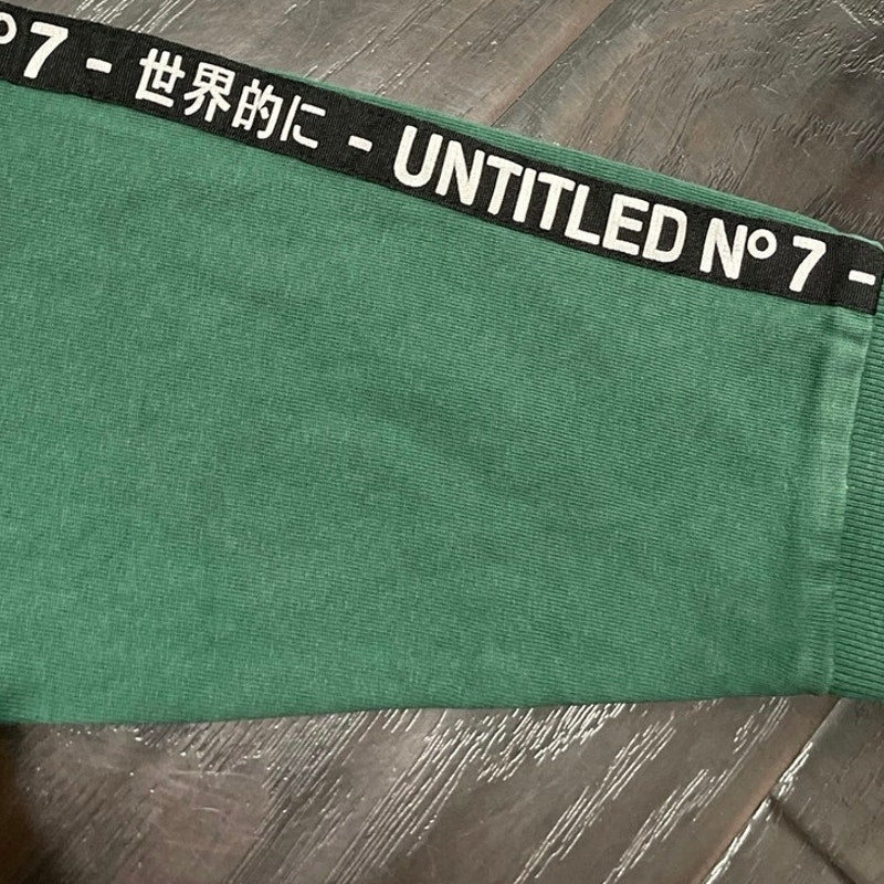 Cotton On Loose Fit Green Crewneck Sweatshirt Untitled No 7 SZ M Streetwear