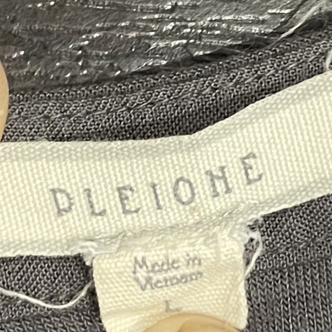 Pleione Tunic V-Neck Blouse Size Large Casual Everyday Office Relaxed Fit