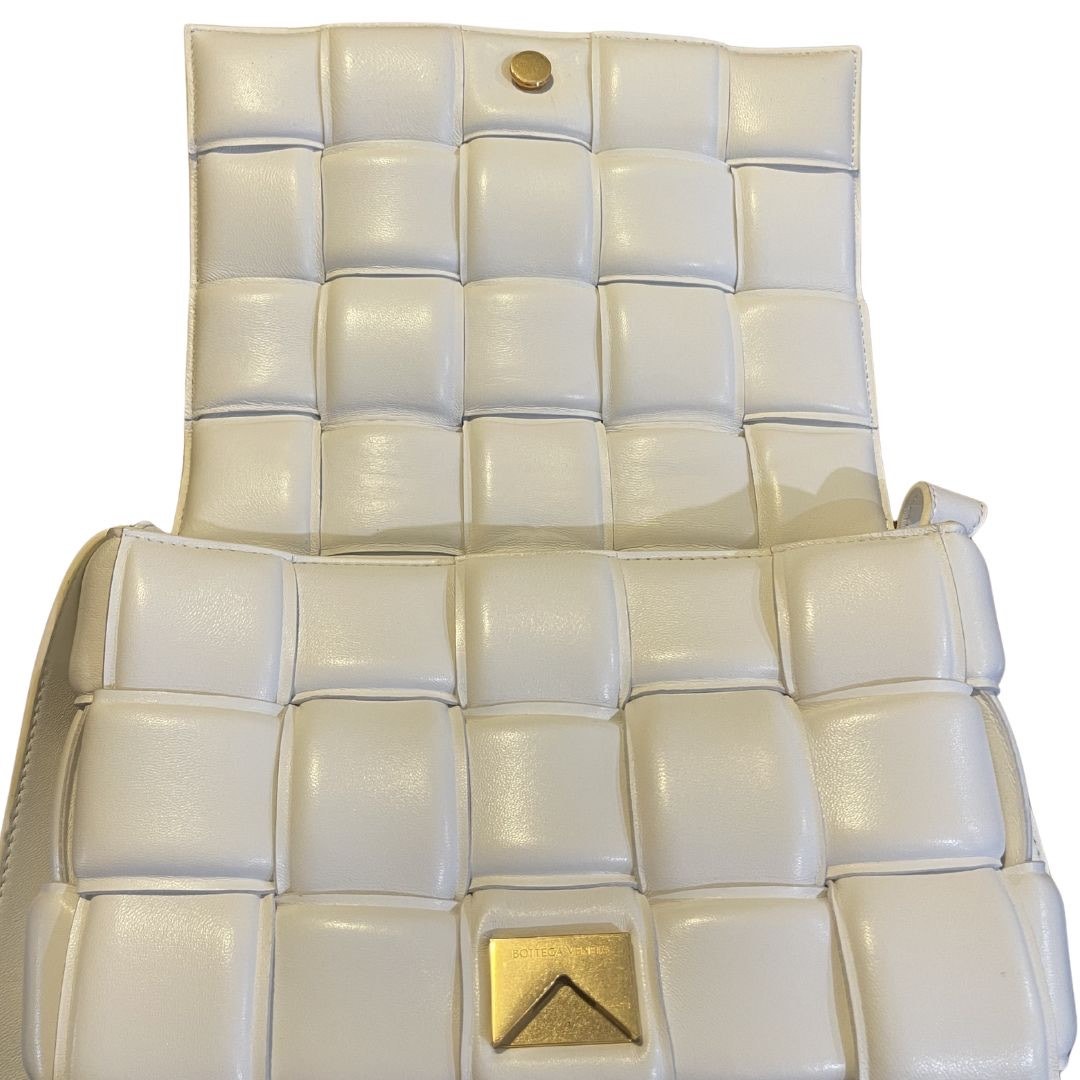 Bottega Veneta Padded Cassette Shoulder Crossbody Bag Luxury Woven Quilted Italy