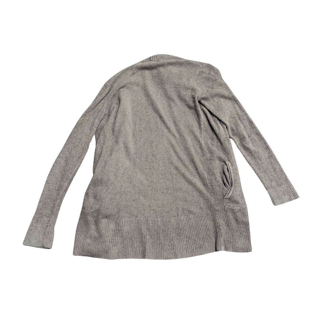Barefoot Dreams CozyChic Lite Cardigan Medium Feather Soft Open Front Pockets