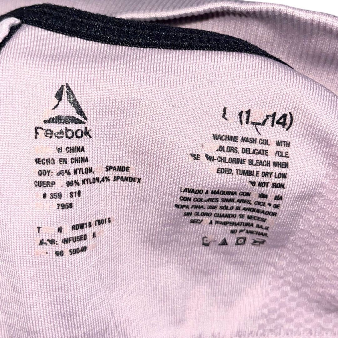 Reebok Sports Bra Athletic Wear Size Large Gym Performance Workout