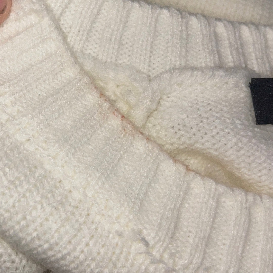 1.State Floral Embroidered Bubble Sleeve Crewneck Sweater Small Boho Chic NWT