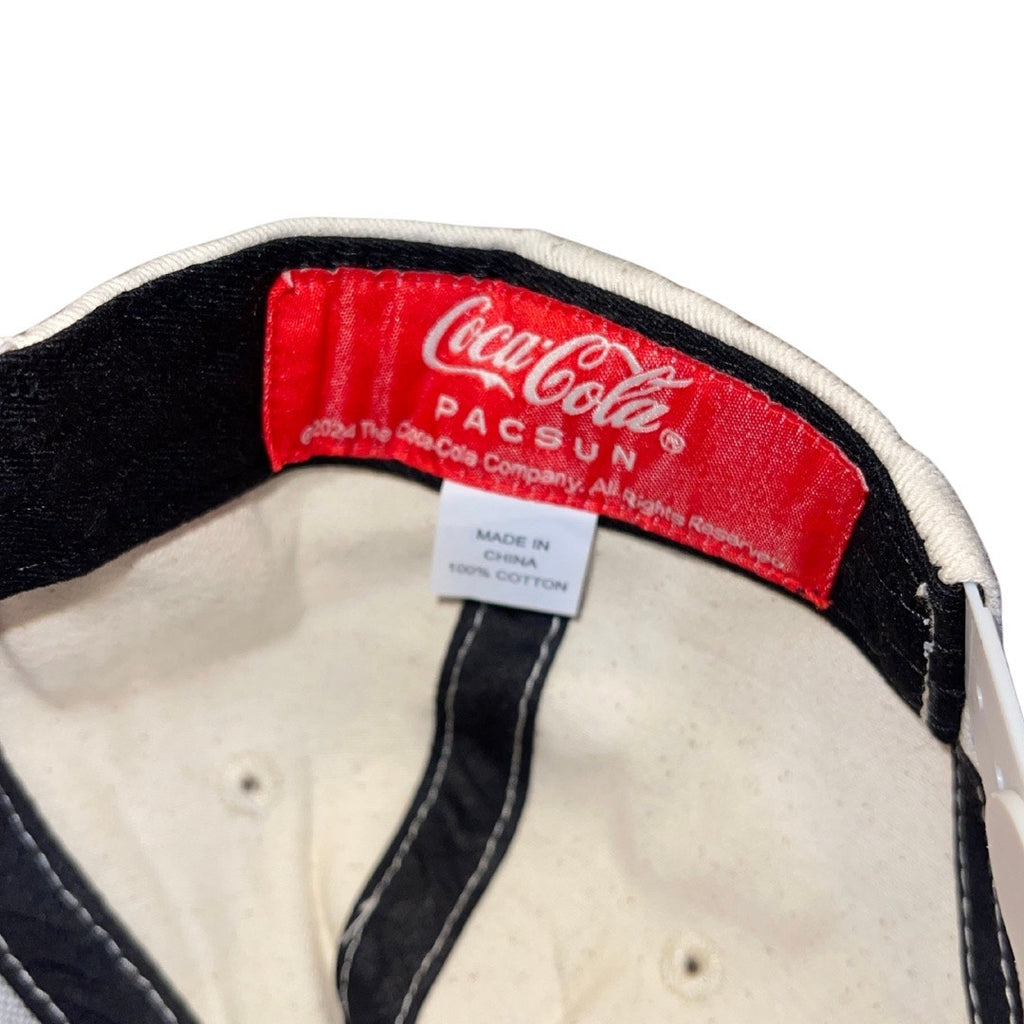 Coca-Cola Coke by PacSun Baseball Cap Snap fit One Size Canvas Adjustable NWT