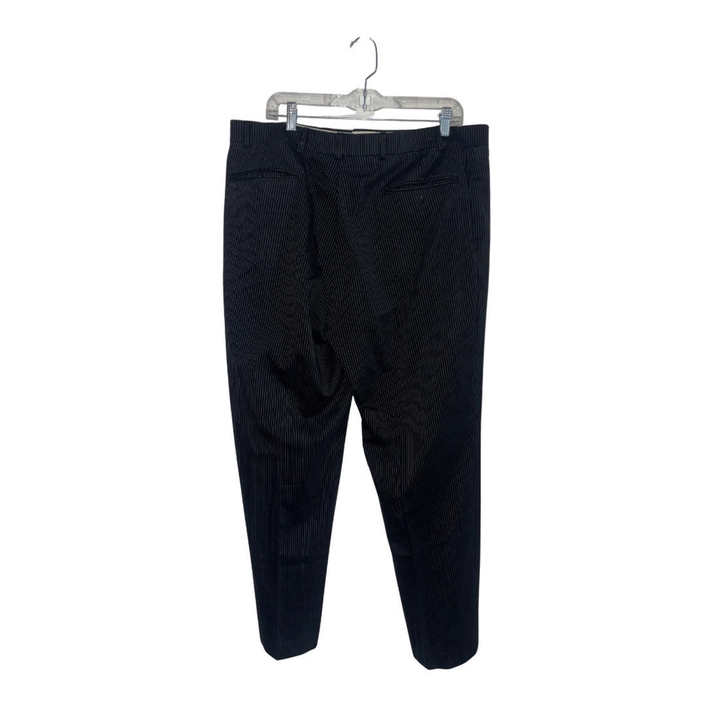 Geoffrey Beene Pinstripe Trousers Slacks Pants SZ 40X30 Career Office 100% Wool