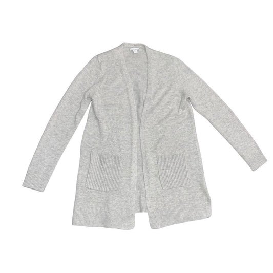 Amazon Essentials women's long Sleeve jersey stitch open cardigan gray size medium