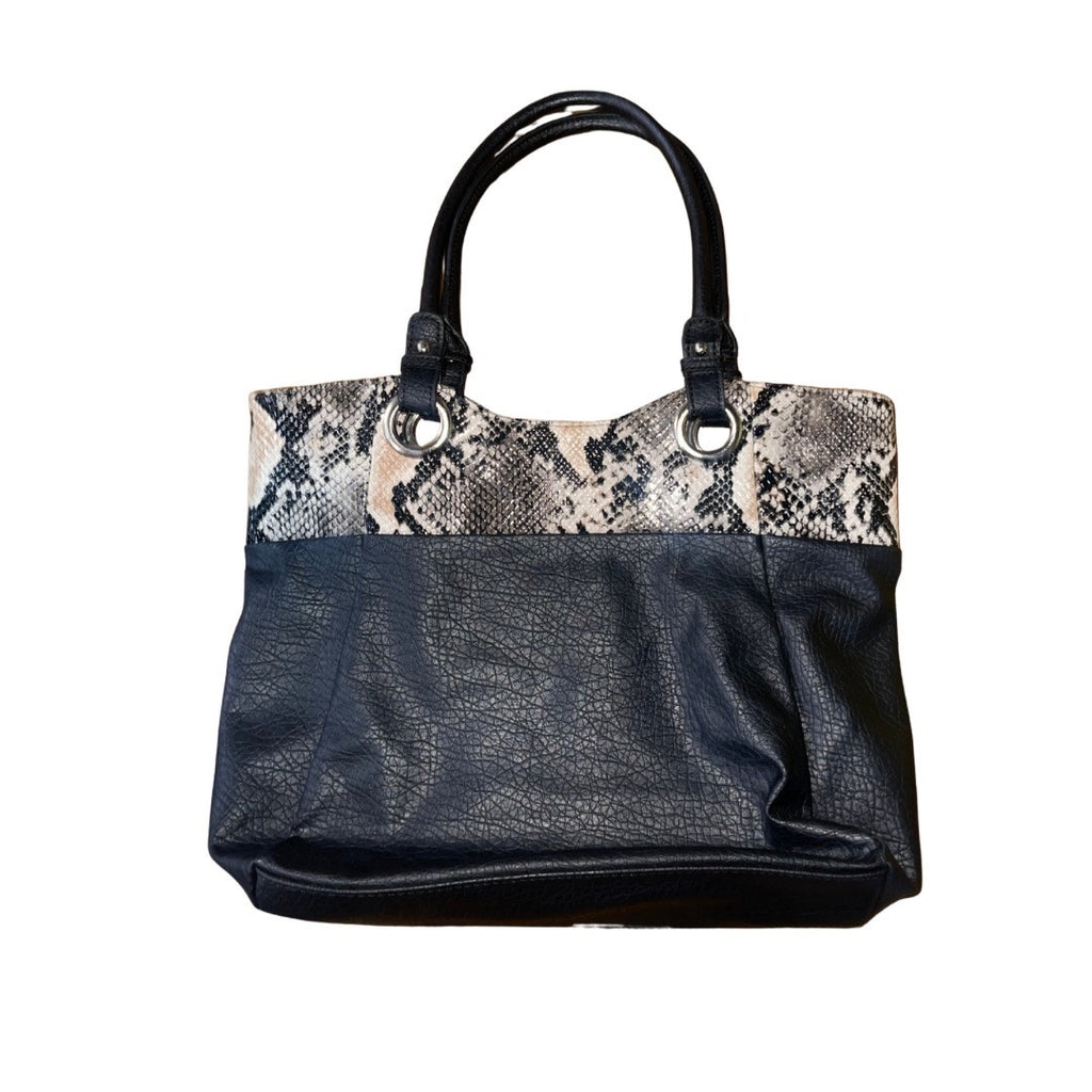 Nine West Snake Print Shoulder Handbag Purse Chic 90s Y2K