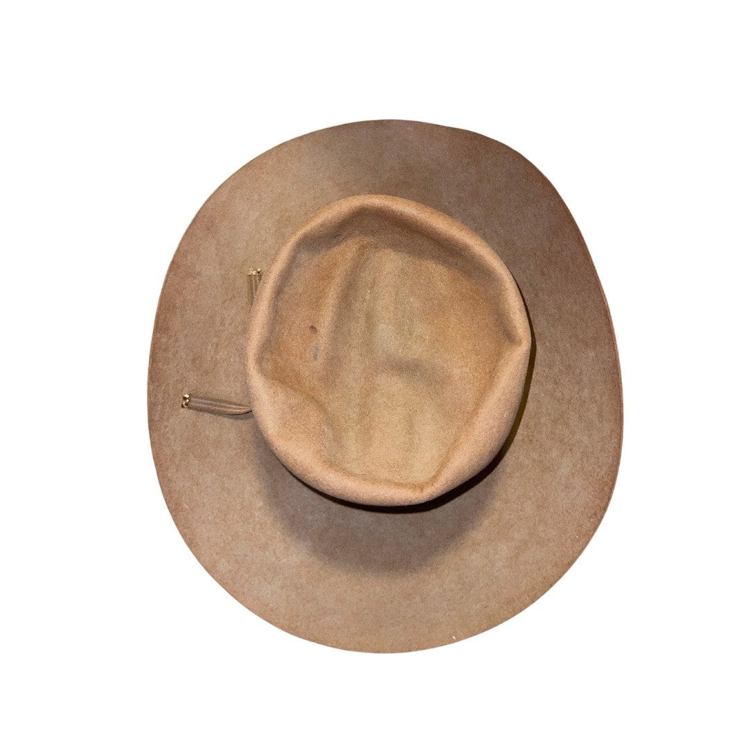 Wright Vintage Cowboy Hat Brown Felt  Size 7 Western 80s Rodeo