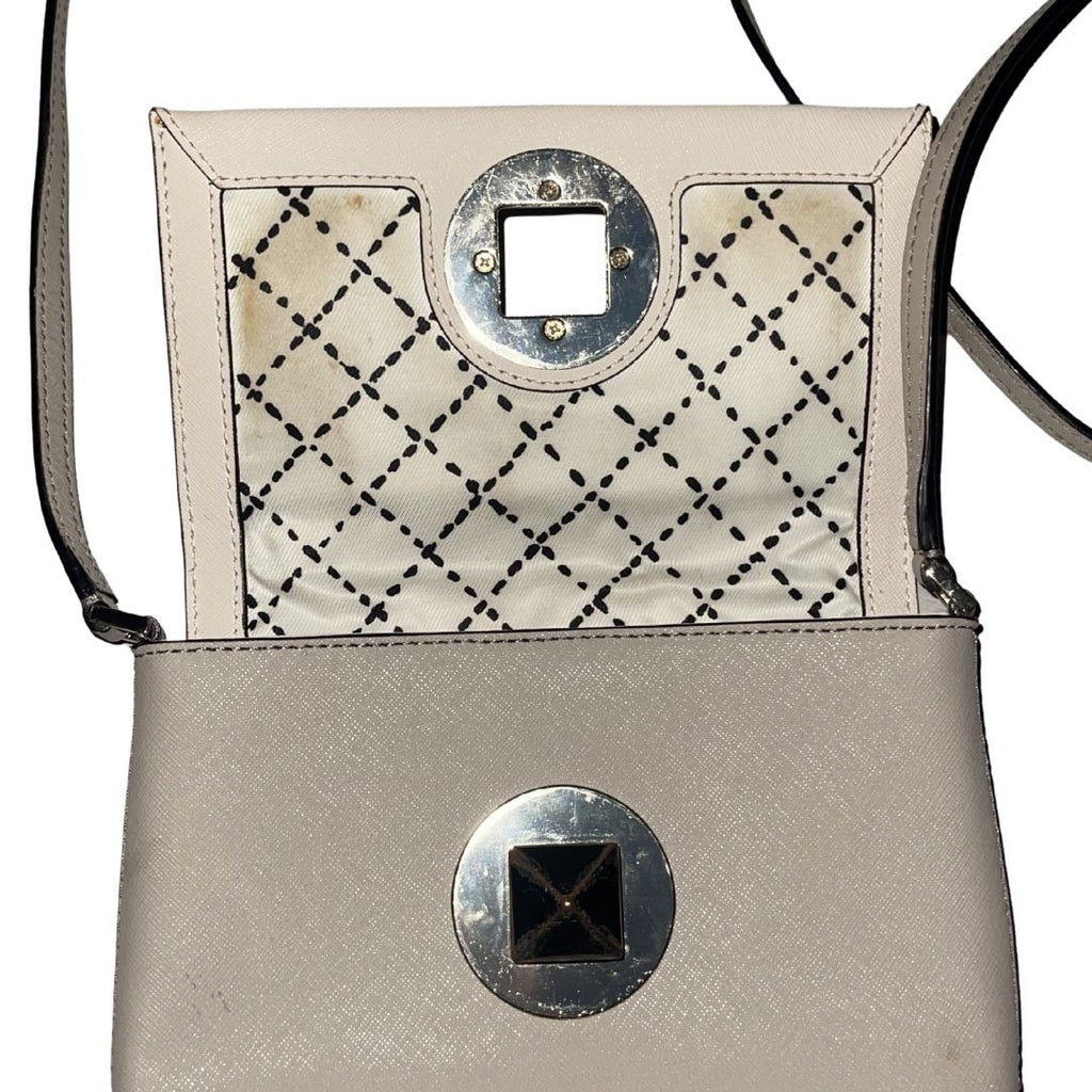Kate Spade Newbury Lane Sally Leather Crossbody Purse Turn Lock Closure Handbag