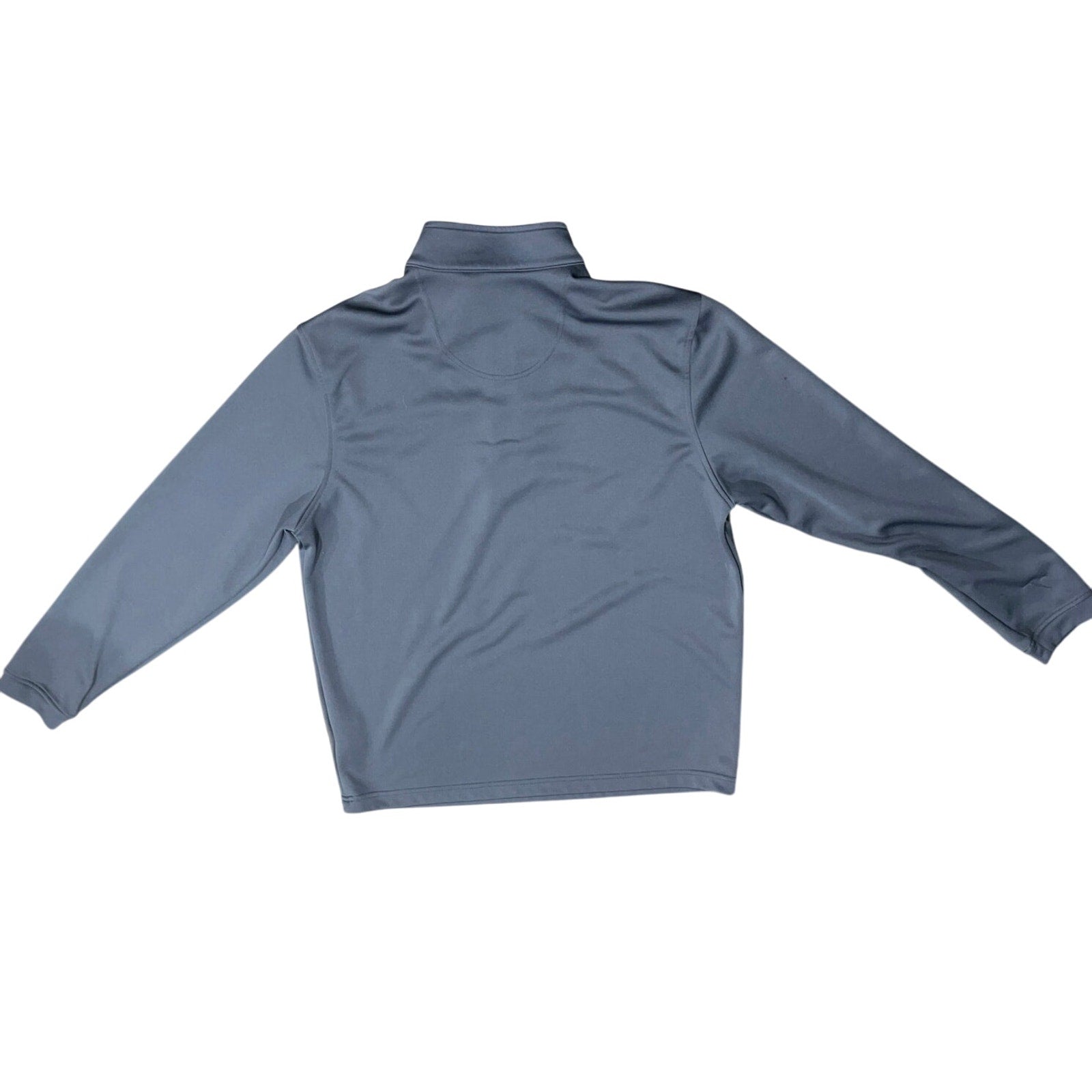 Pebble Beach Men's Blue Performance 1/4 zip long sleeve shirt
