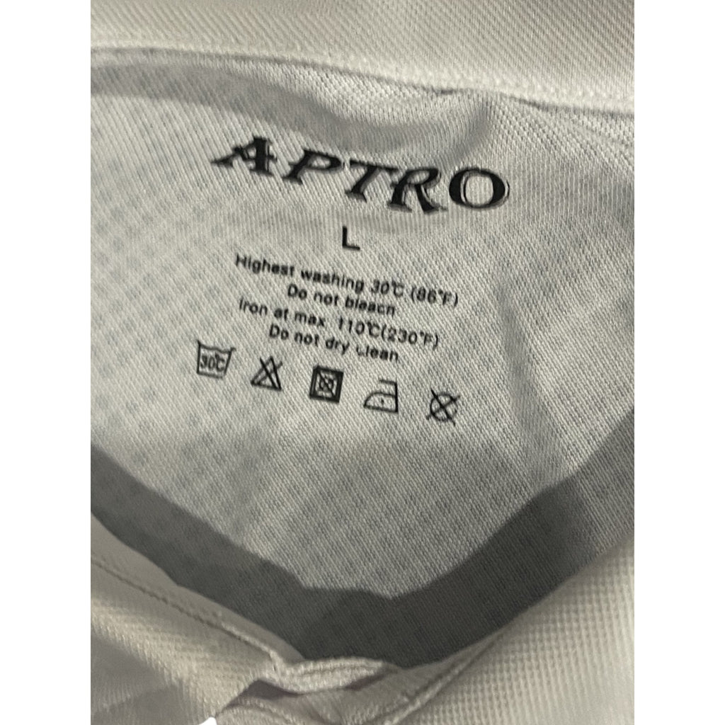 APTRO Lot of Two Long Sleeve Performance Golf Polo Shirt Large Sports Athletic