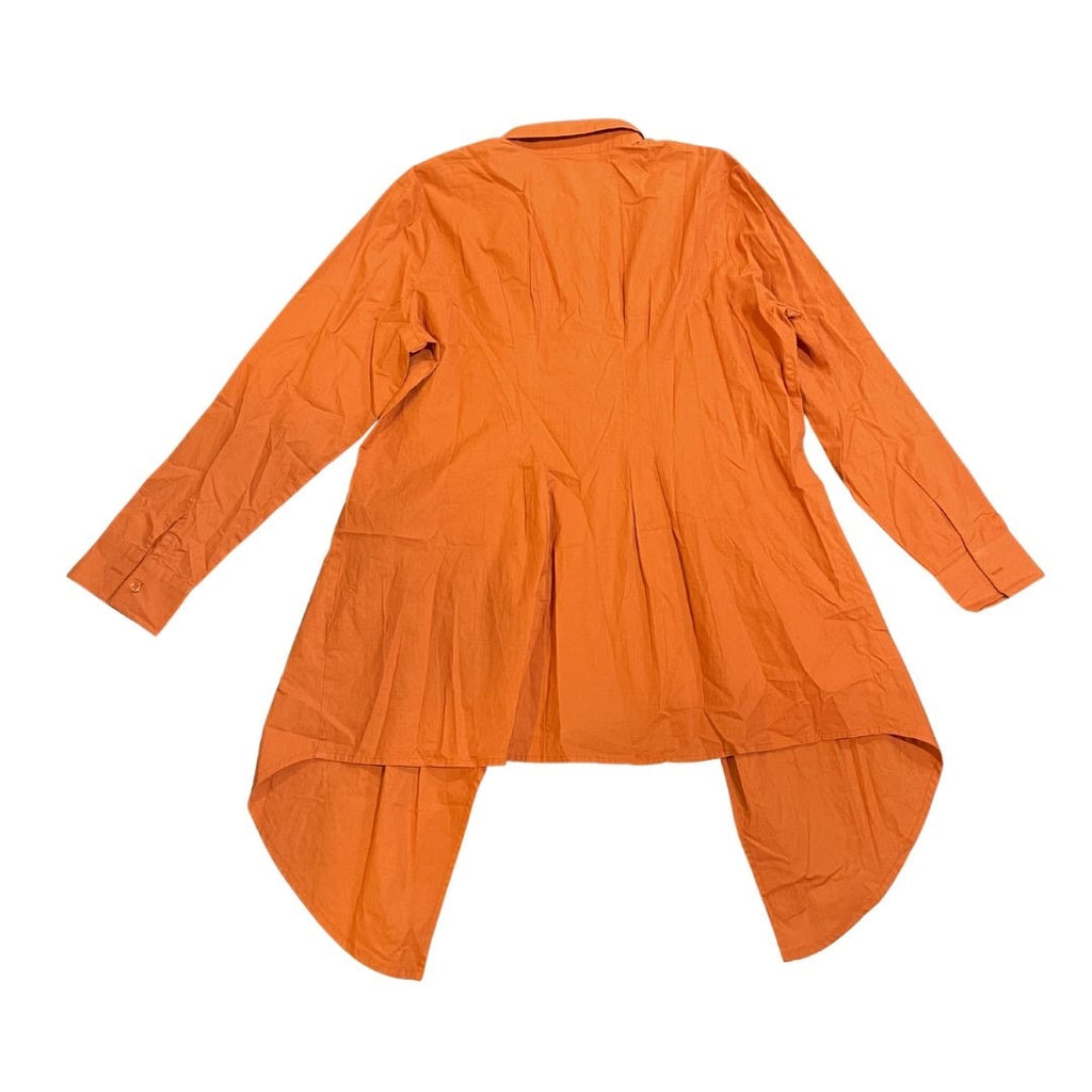 Metrostyle Asymmetrical Button Down Tunic Shirt Size XL Logan Artsy Bohemian