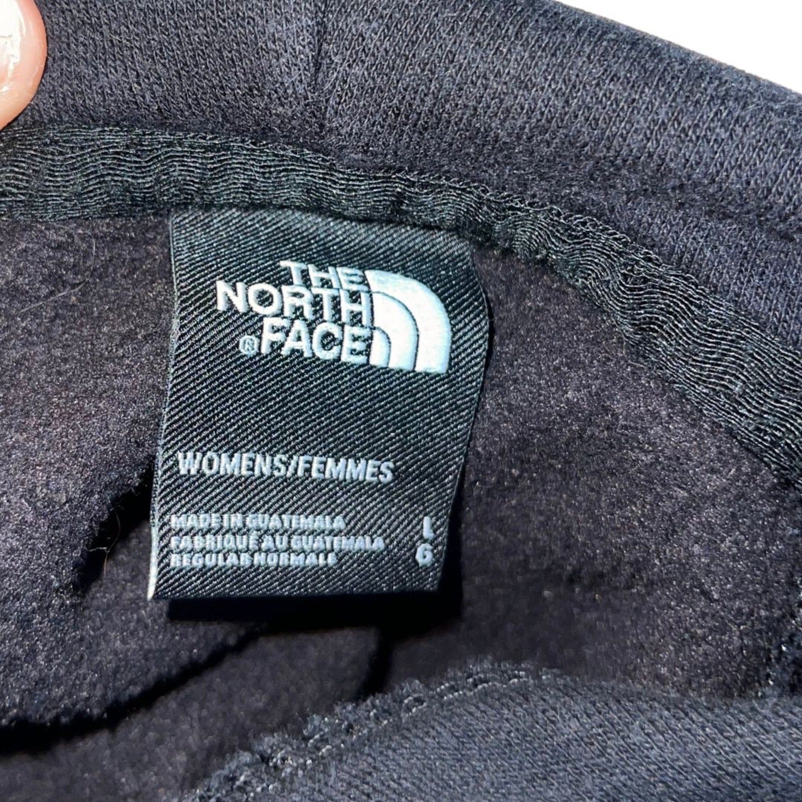 North Face Women Hoodie Pullover Sweatshirt Half Dome SZ L Outdoors Casual
