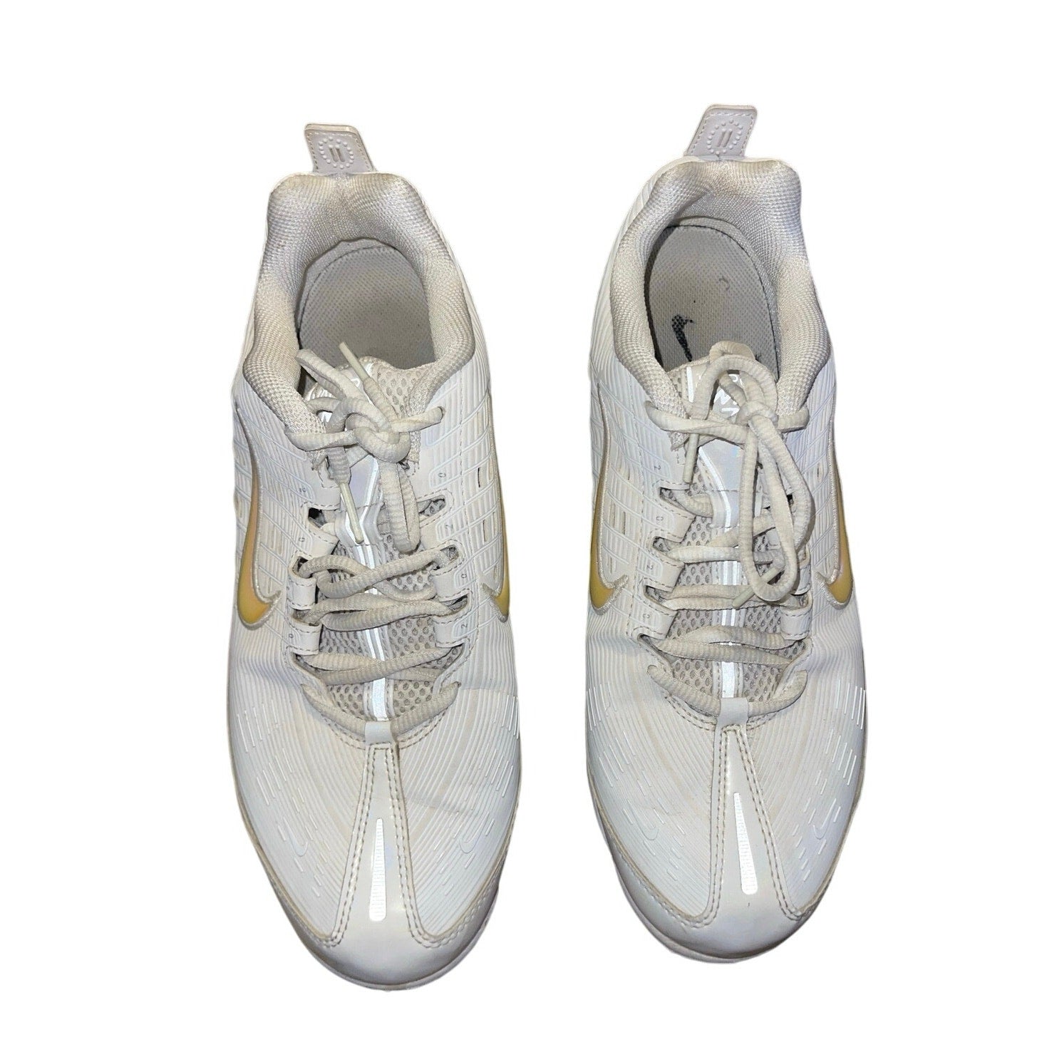 Men's Nike Air VaporMax 360 Running Shoes White Metallic Gold Reflector
