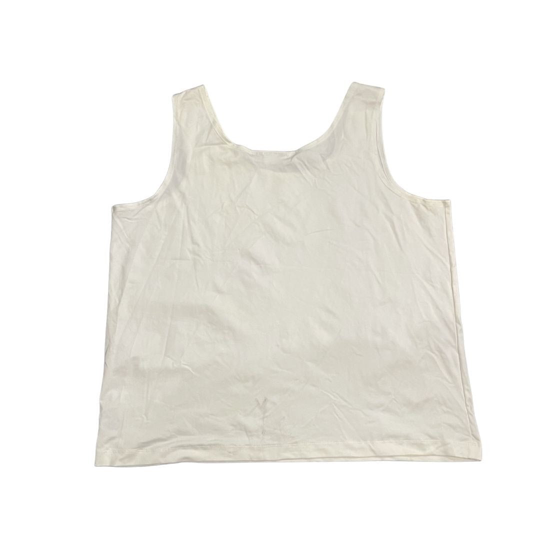 Avenue Off White Tank Top Blouse Plus Size 22/24 Casual Comfort