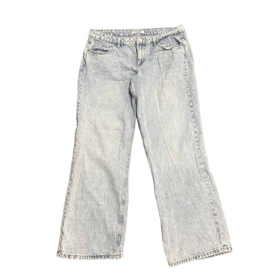 RSQ Womens Low Rise Loose Straight Leg Jeans Size 31 Streetwear Y2K 100% Cotton