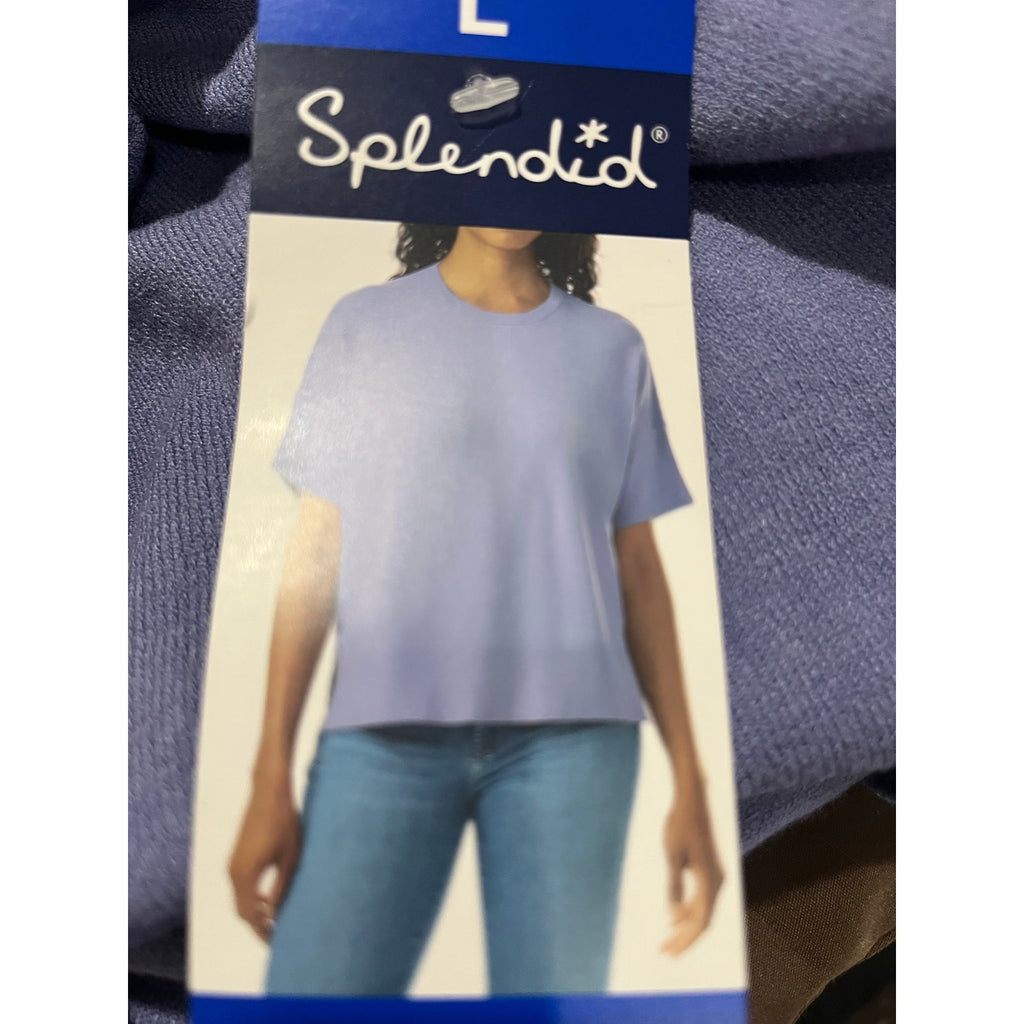 Splendid Short Sleeve Crewneck Knit Top NWT Casual Comfort loungewear