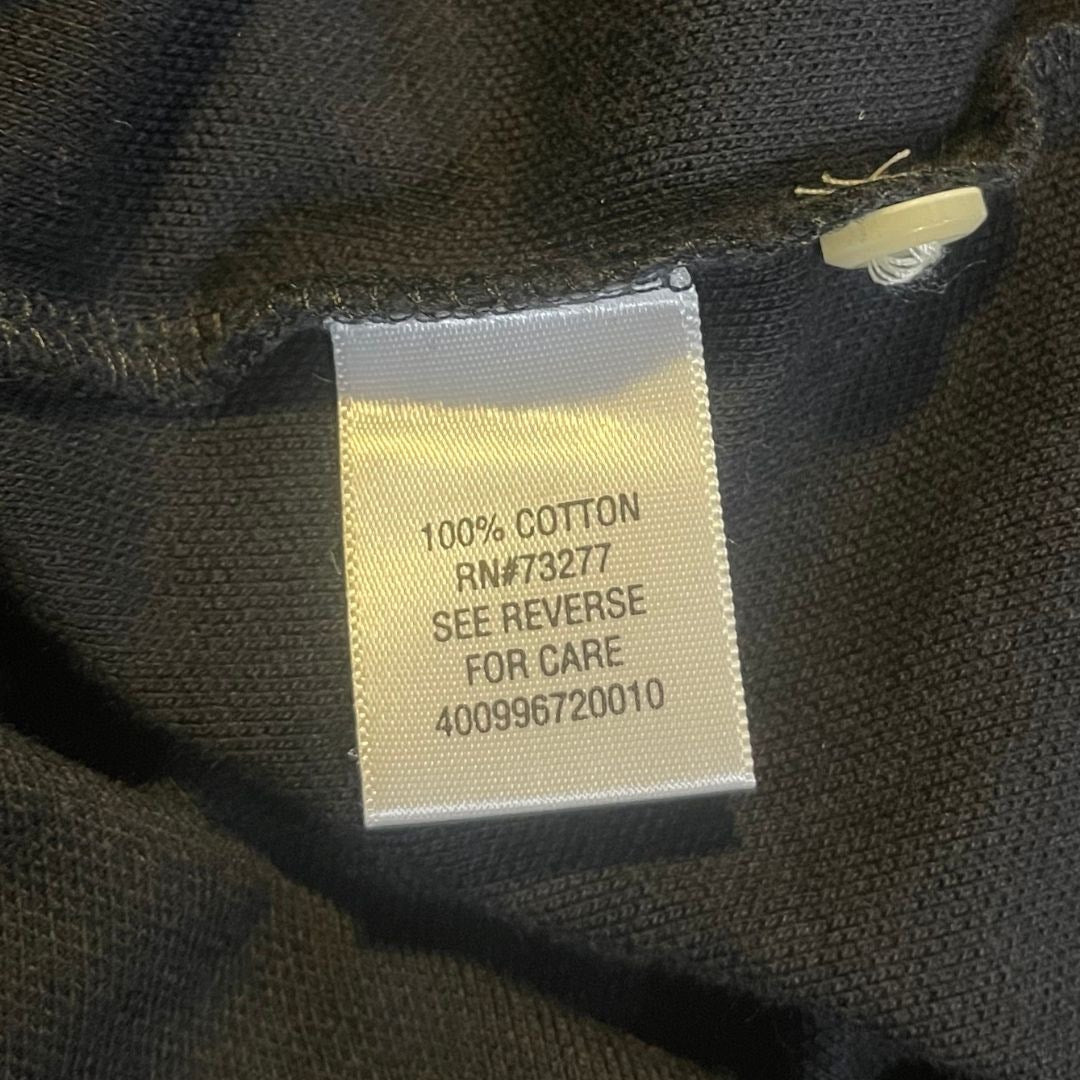 Croft & Barrow Black Polo Short Sleeve Shirt Size XL Cotton Preppy Casual