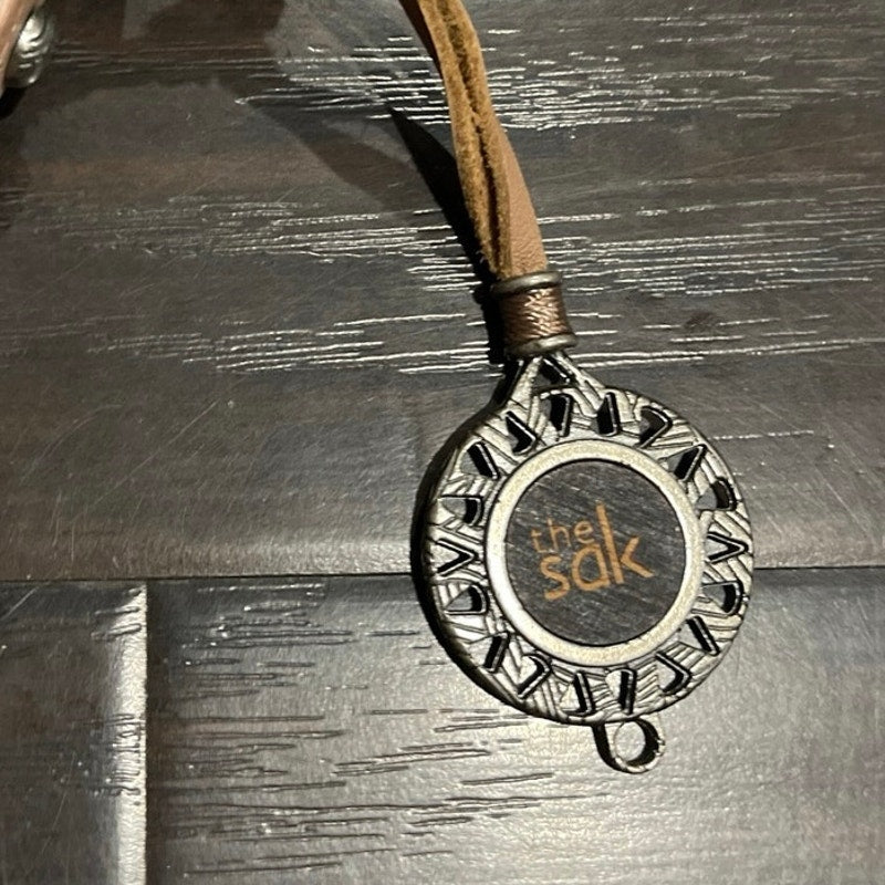 The Sak Leather Shoulder Embossed Floral Mandala Bohemian Artsy Chic