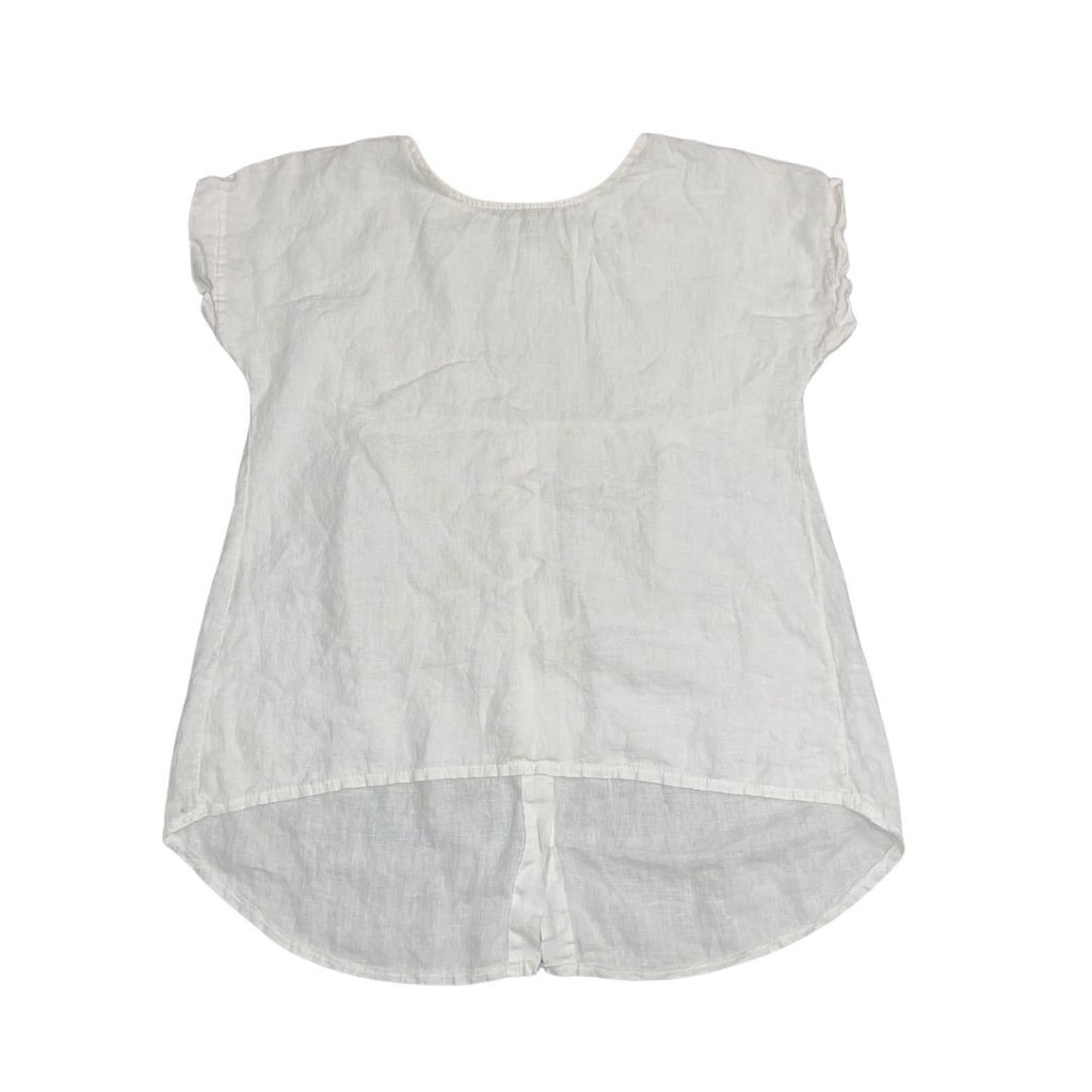 Terzo Millennio Tunic 100% Linen Top Blouse Size Small Made in Italy Boho Casual