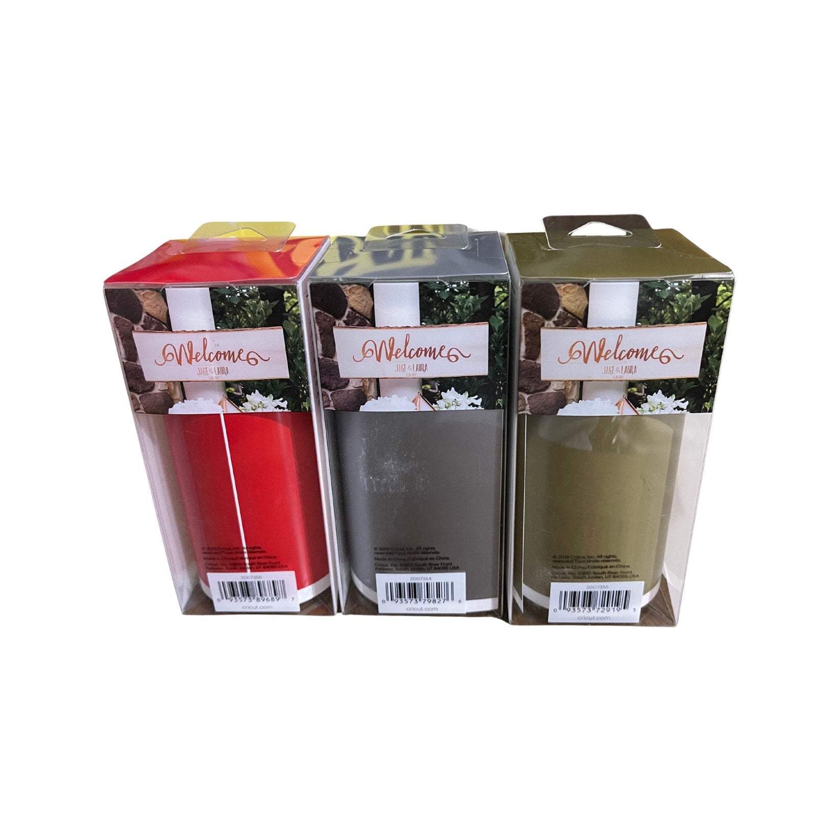 Cricut Joy Smart Vinyl Lot of 3 Permanent 10 Feet Gold Gray Red NWT Crafts DIY