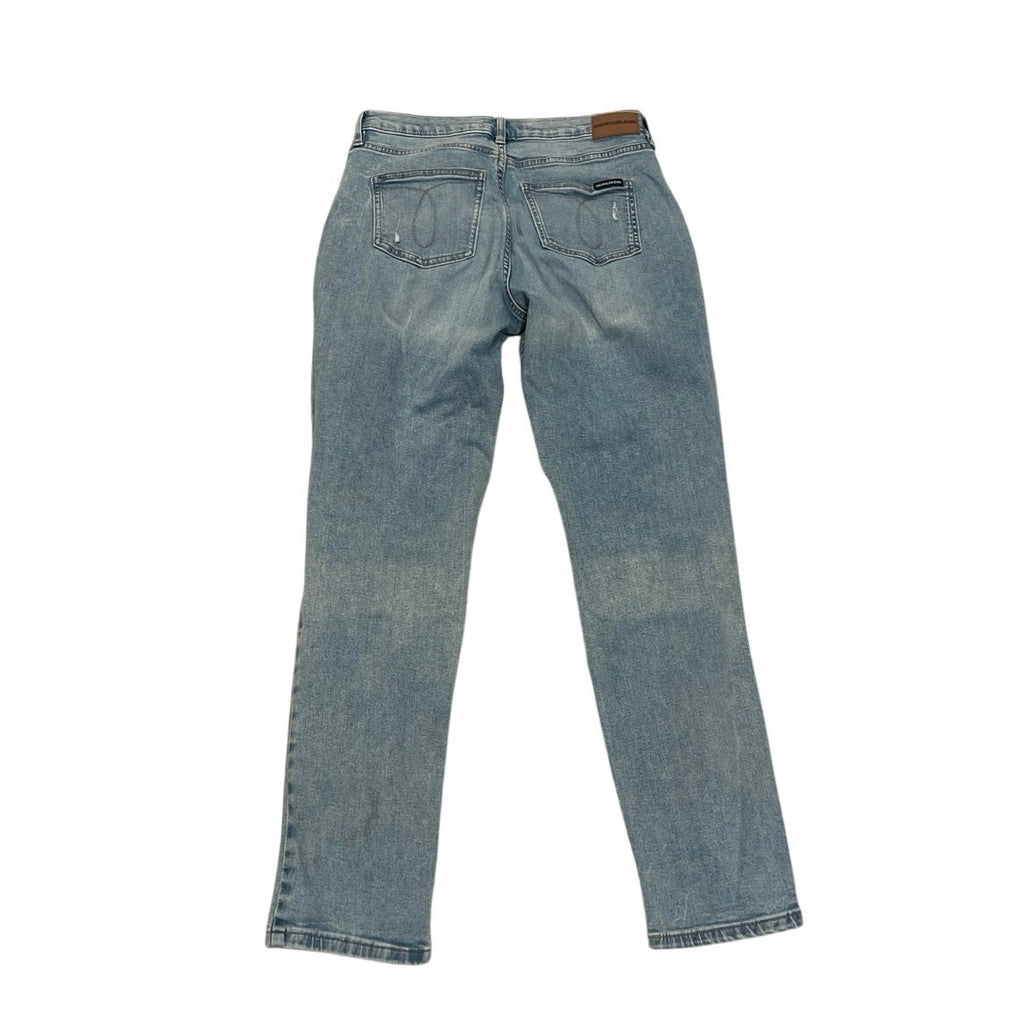 Calvin Klein Jeans Distressed High Rise Denim Pants Size 27 Streetwear Everyday