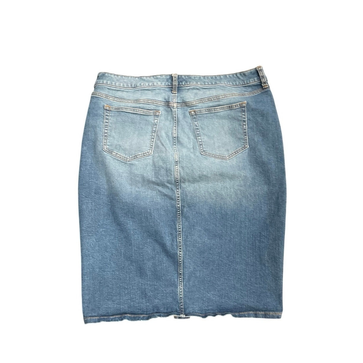 Torrid Button Front Denim Jean Pencil Skirt Size 16 Western Cowgirl Rodeo
