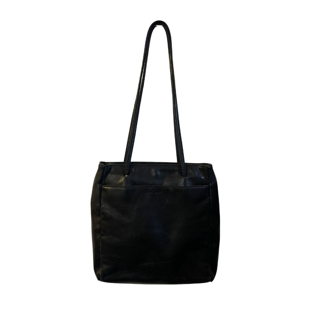 Nine West Genuine Leather Vintage Shoulder Handbag 90s Minimalist Retro