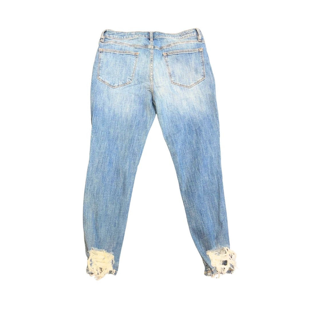 Vigoss Ace High Rise Skinny Jeans Size 31 Medium Wash Distress Denim