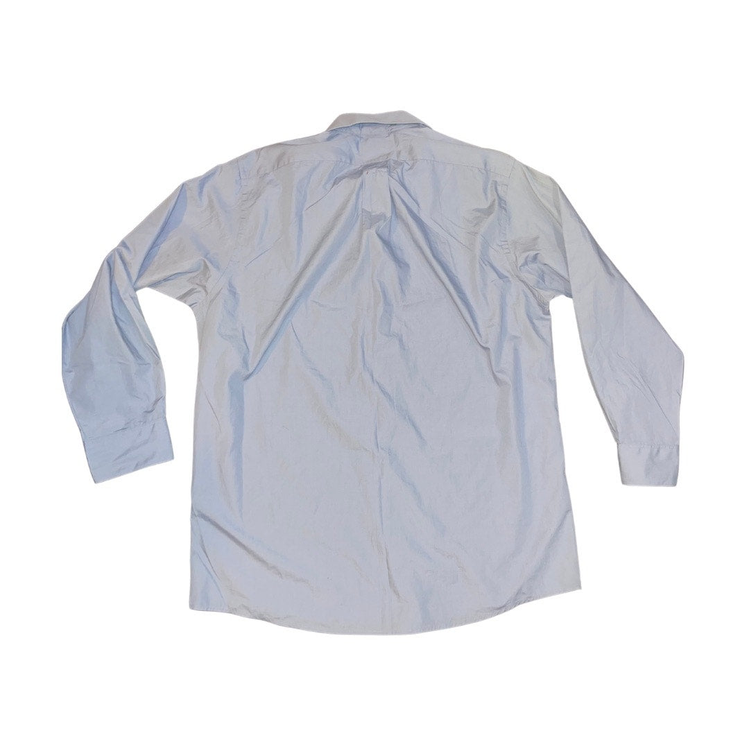 Van Heusen Blue Button up collar dress shirt long sleeve Career preppy