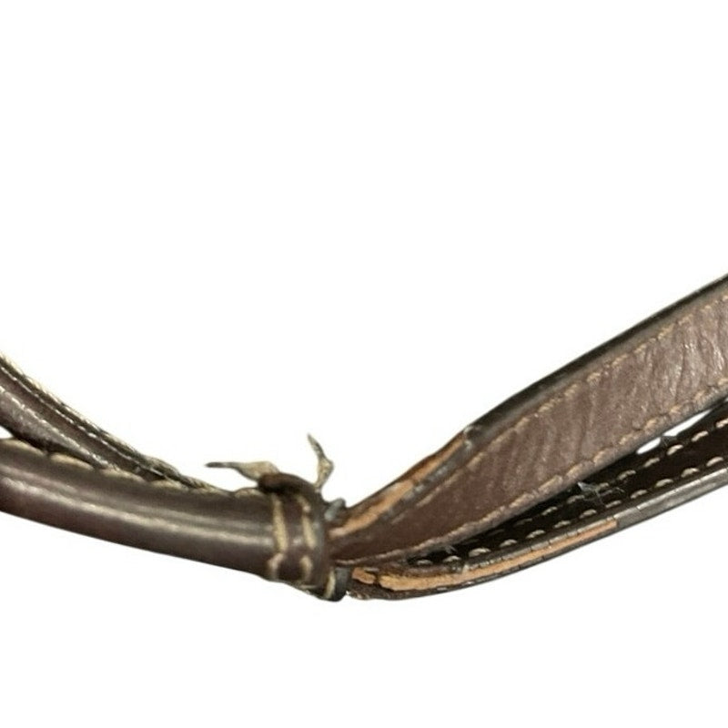 Coach Signature Khaki Brown Canvas Jacquard Hampton Tote Shoulder Bag Y2K