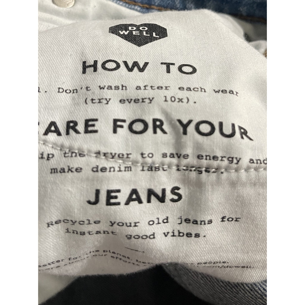 Madewell The Perfect Vintage Wide Leg Denim Jeans size 27 Streetwear Chic Pants