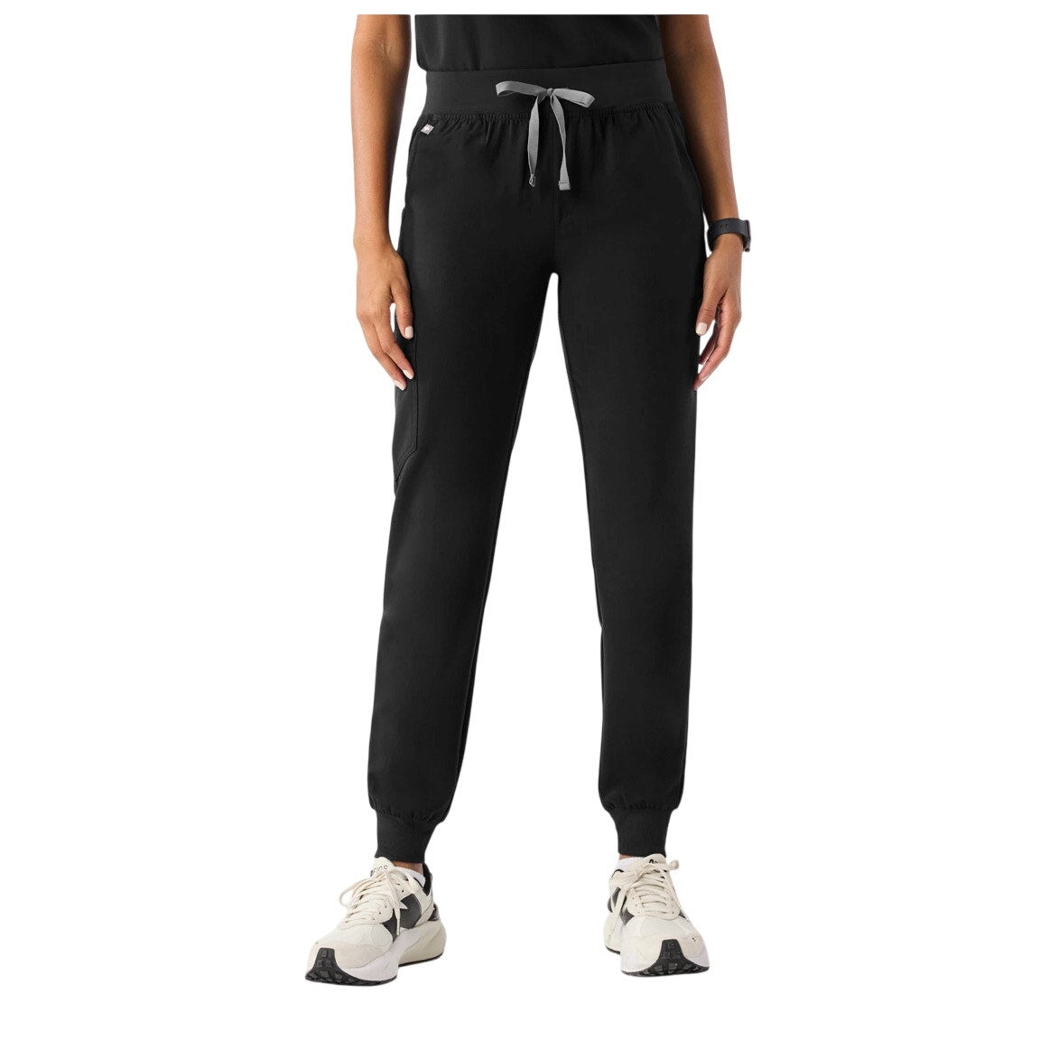 FIGS Zamora Joggers Scrub Pants Pockets Size Large Petite Elastic Waistband NWT