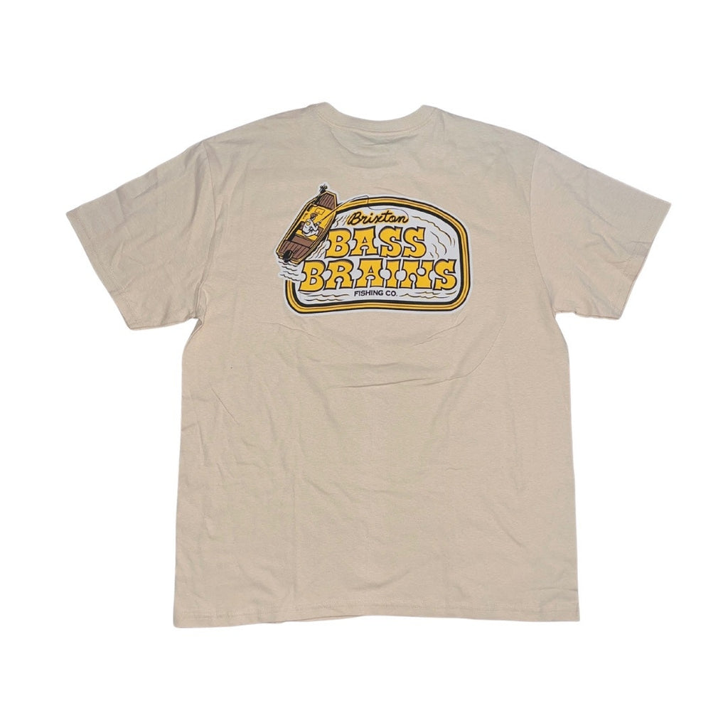 Brixton Bass brains boat Collab Standard T-Shirt 100 % Cotton Size XL NWT