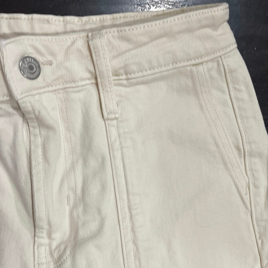 Old Navy White O.G. Lose Fit Denim Straight Jeans SZ 0 Streetwear Classic Y2K