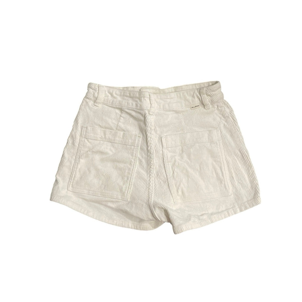 Billabong High Waisted Free Fall Corduroy Shorts Size 29 Slim fit Beach Retro
