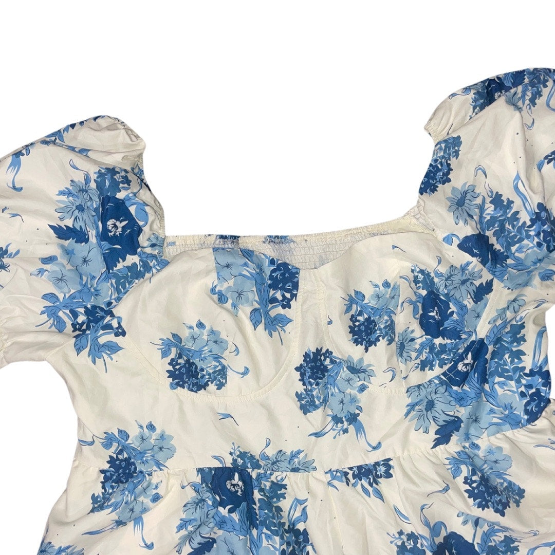 CIDER SQUARE NECK PUFF SLEEVE FLORAL JUMPSUIT CURVE & PLUS SIZE NWT