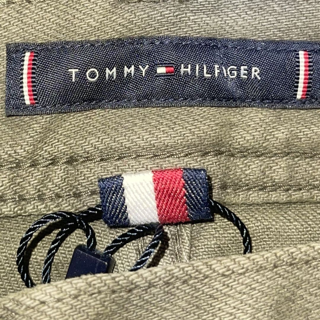 Tommy Hilfiger Stretch Green Denim Straight Leg Jeans SZ 36X32 Streetwear Casual