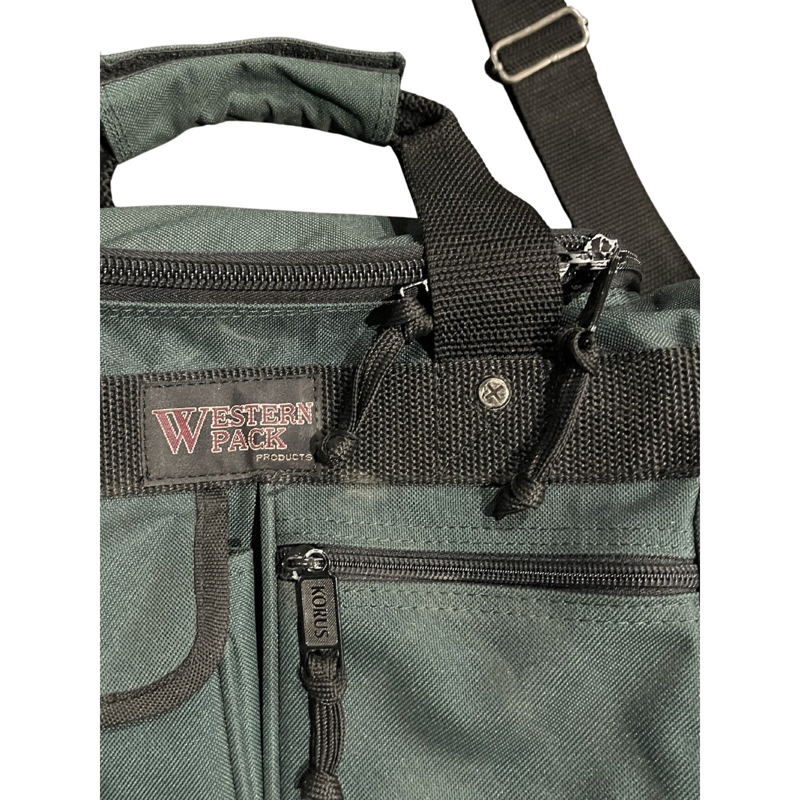 Western Pack Duffle Travel Bag Multiple Compartments Gear Bag Vintage