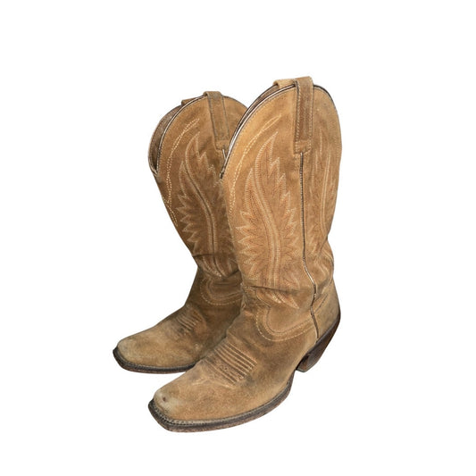 Ariat  Western Cowboy Suede Boots Square Toe Women Cowgirl Size 7