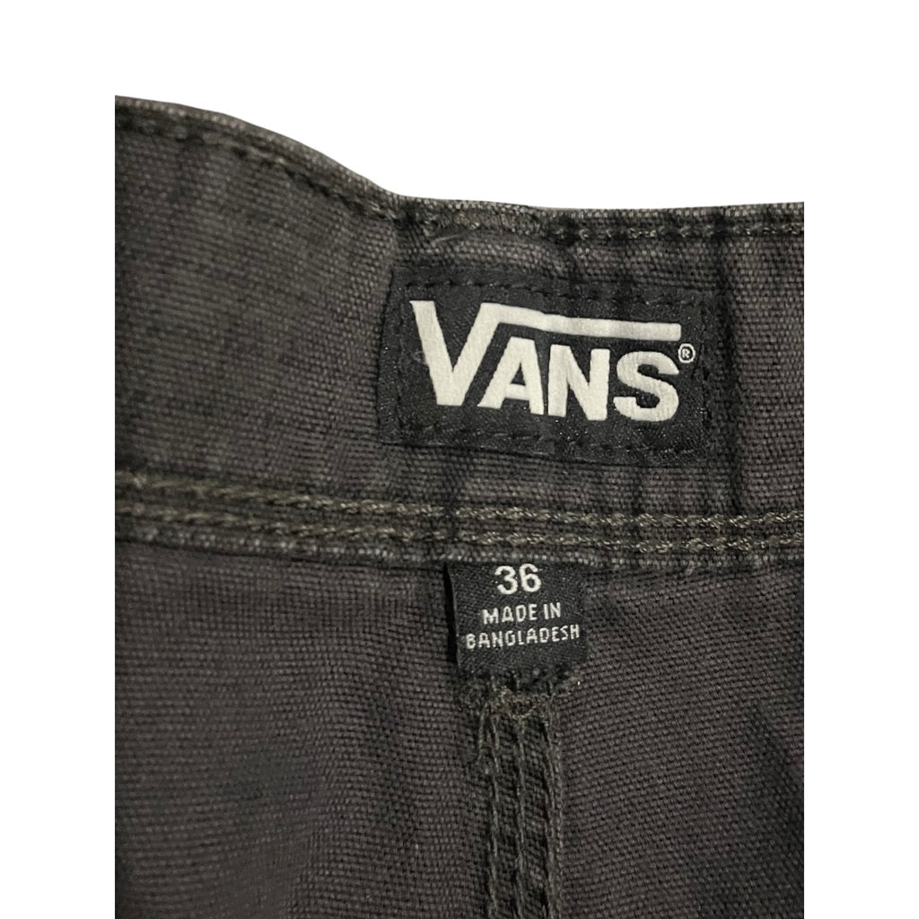 Vans Gray Plaid Shorts Size 36 Streetwear Skater Utility Y2K Everyday Casual