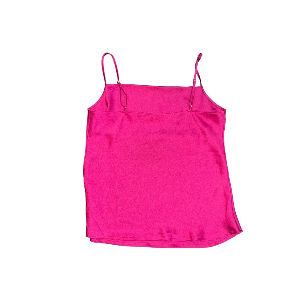 Express Berry Cowl Neck Camisole Top Large Spaghetti Adjustable Strap Blouse Y2K