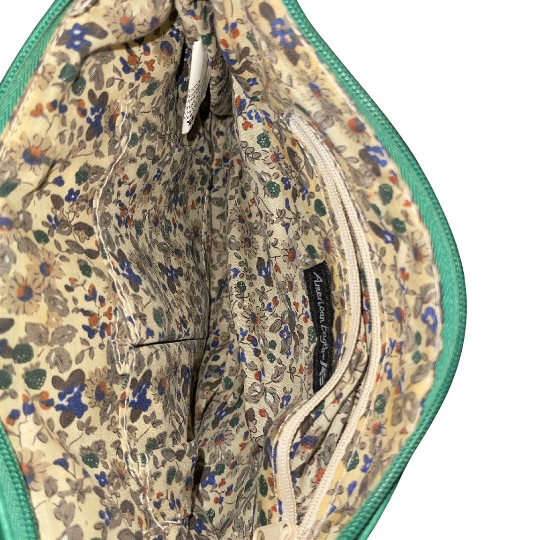 AE American Eagle Outfitters Crossbody Green Faux Leather Purse Y2K Casual